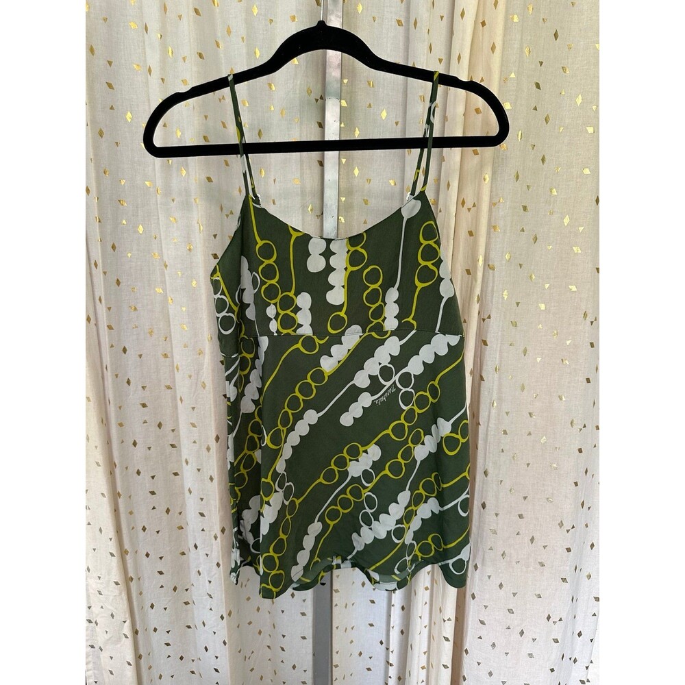Manuheali'i Hawaii Women's Forest Green Lei Kukui Cami Bias Top XS